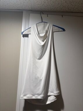 NWT Loft Versa White Cowl Neck Sleeveless Tunic Top w/ 5% spandex for great fit